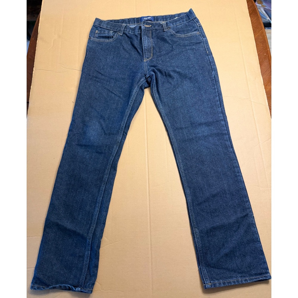 Old Navy Boys Skinny Jeans Dark Wash Denim Size 16 Husky 16H Adjustable Waist